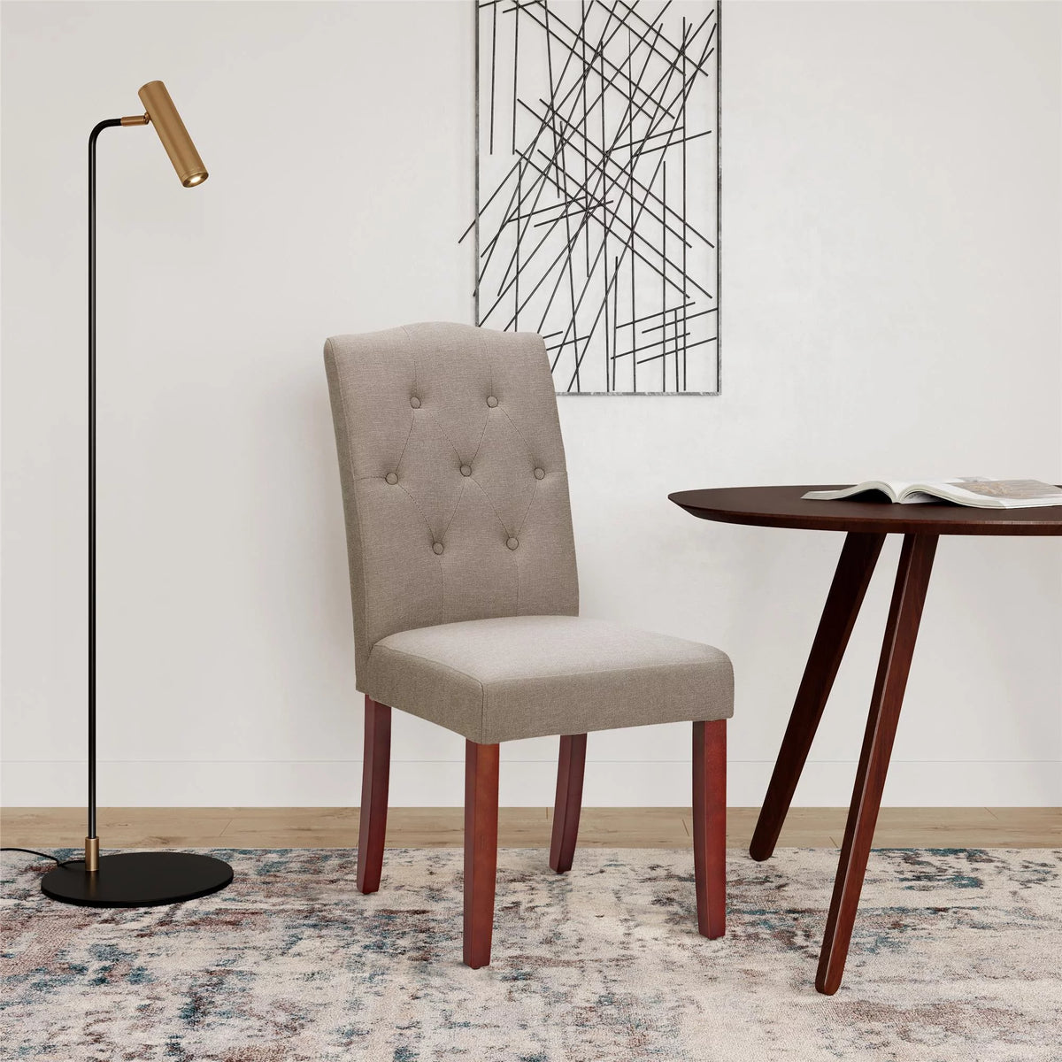 5-Piece Dining Set with Upholstered Chairs K469