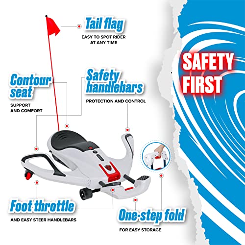 White Electric Ride On Toy with 12V 7AH Rechargeable Battery W417