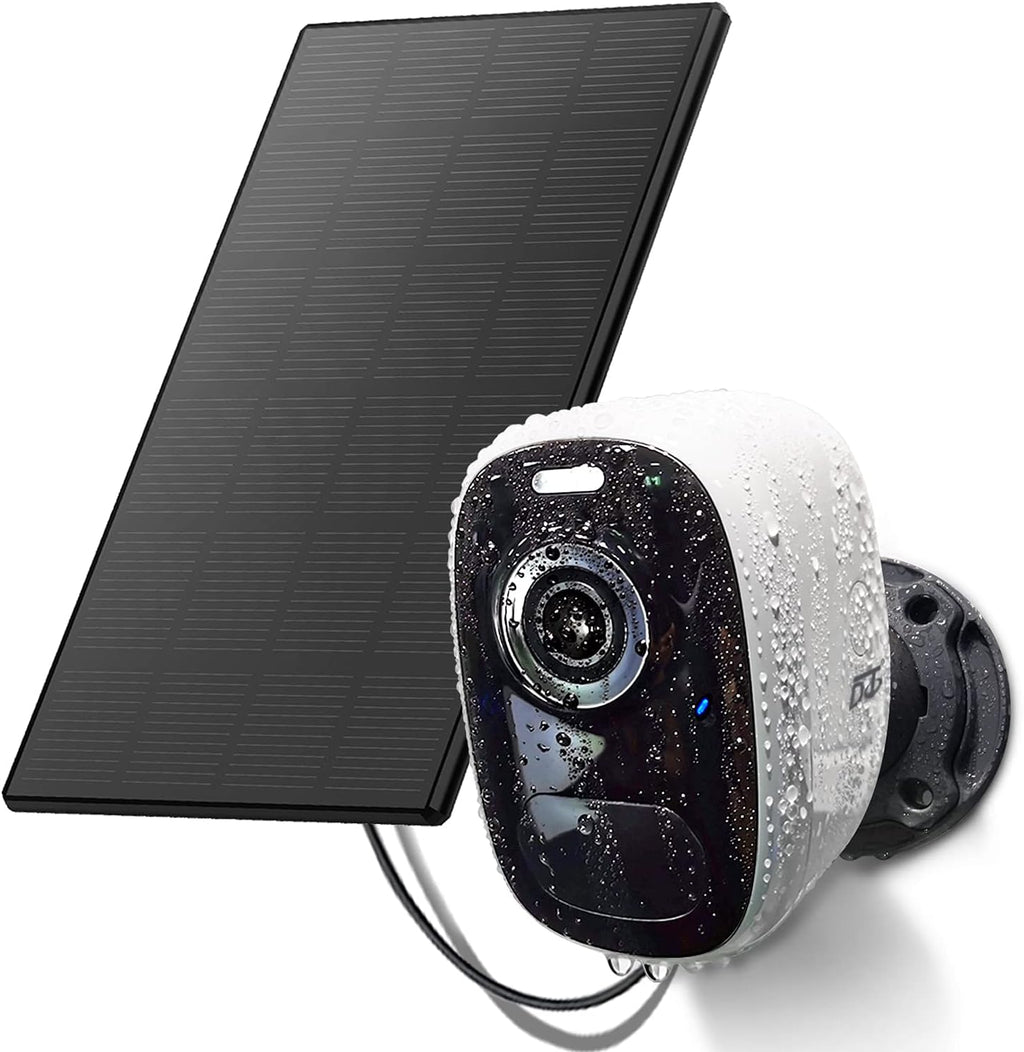 Wireless Outdoor Security Camera with Solar Panel, 1080P Color Night Vision, PIR Motion Sensor, Siren Alarm, 2-Way Audio, Waterproof J9341