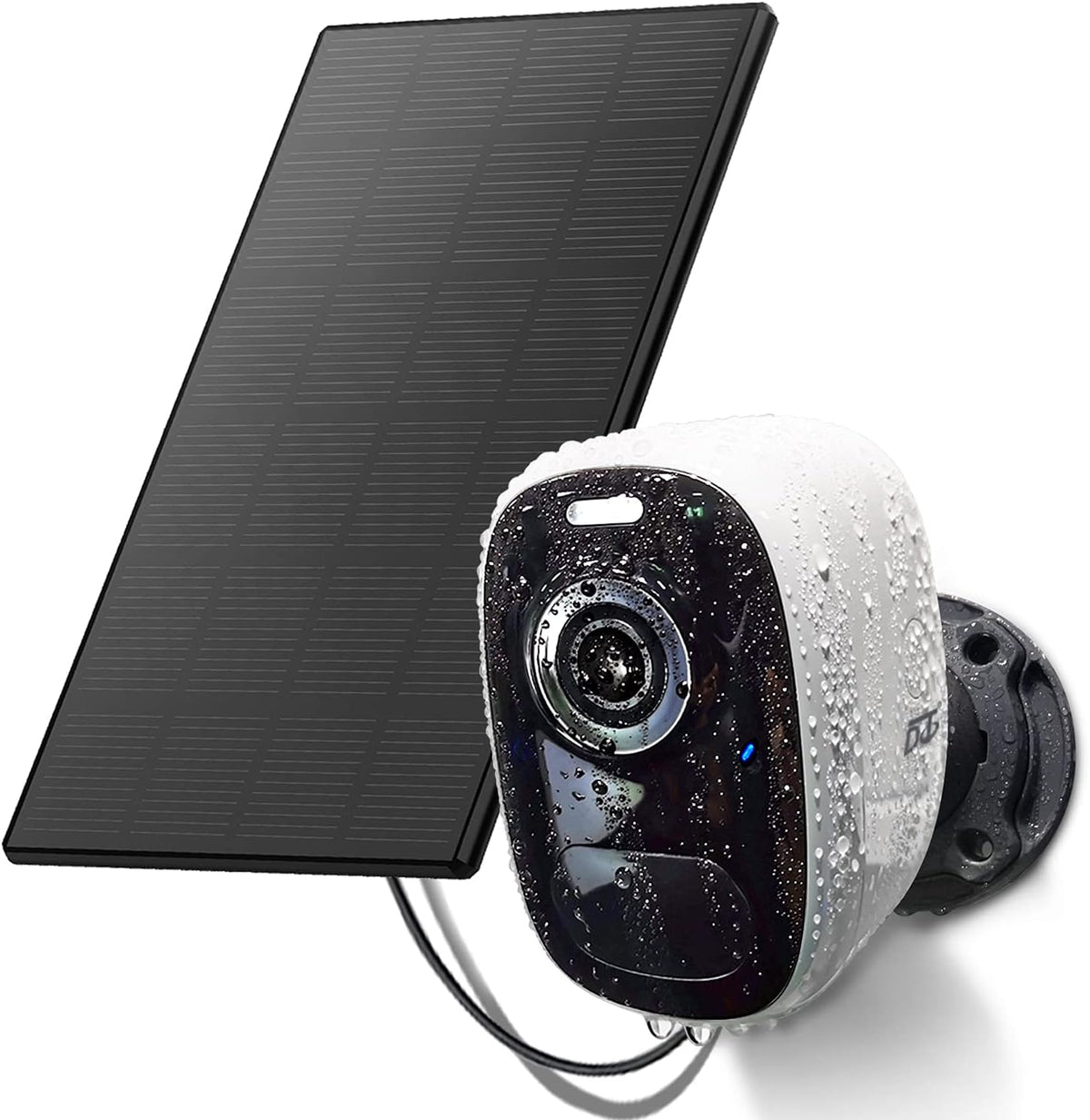 Wireless Outdoor Security Camera with Solar Panel, 1080P Color Night Vision, PIR Motion Sensor, Siren Alarm, 2-Way Audio, Waterproof J9341