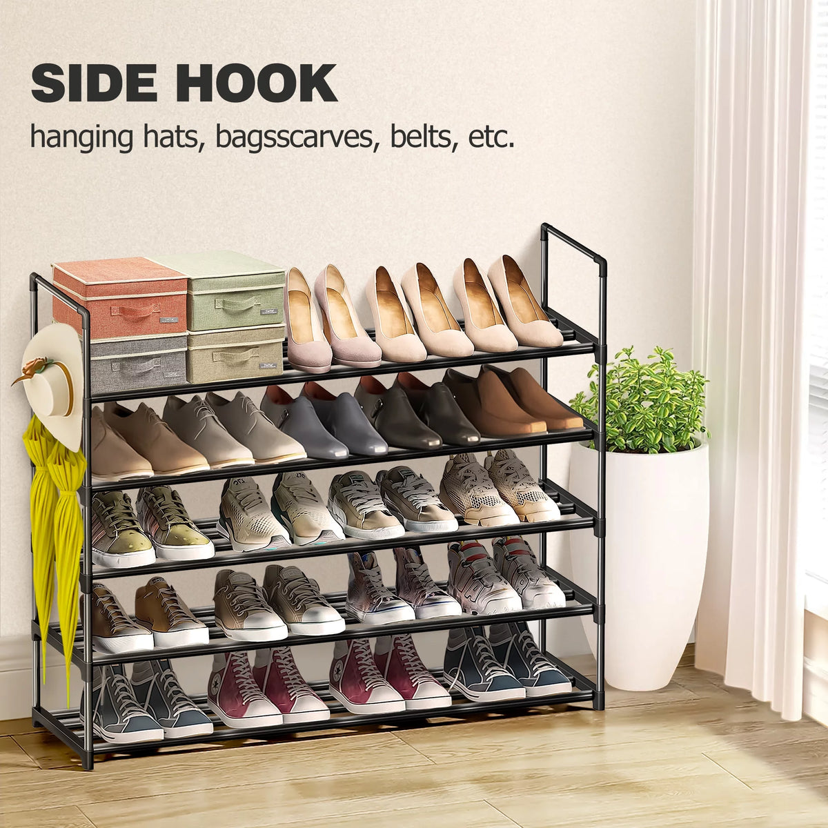 5-Tiers Stackable Shoe Rack G689