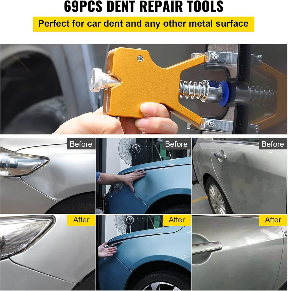 69 Pcs Paintless Dent Repair Tools M9750