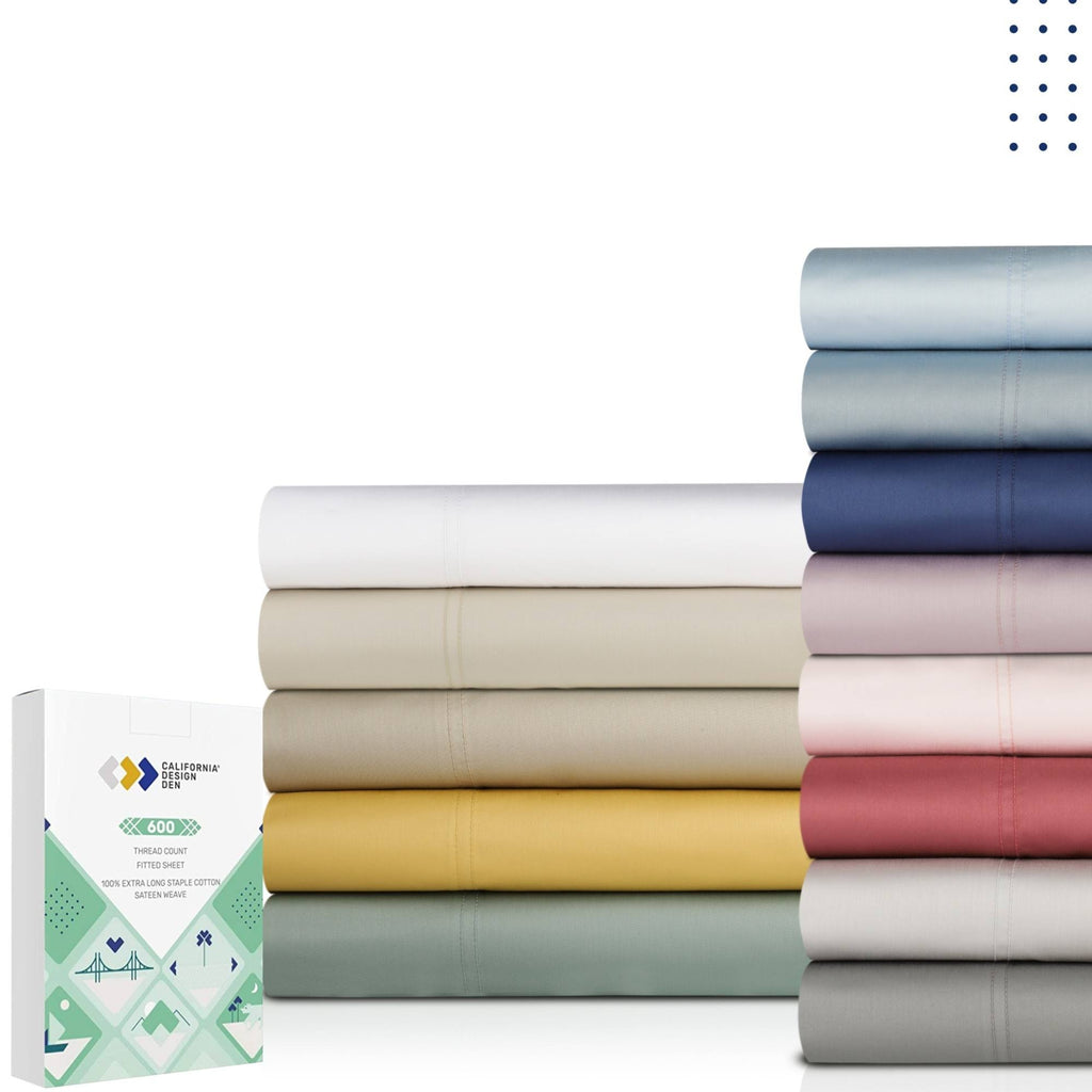 Queen Fitted Sheet, 100% Cotton Sateen M2869