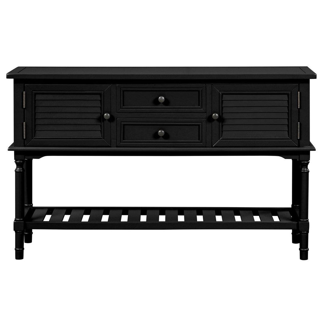 Light Green Console Table with 2 Drawers I14438