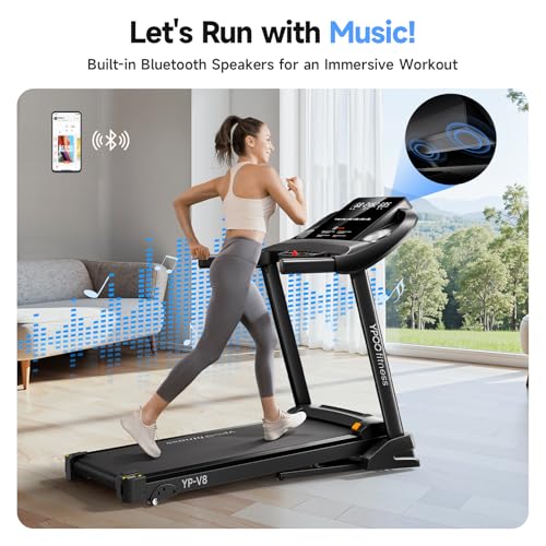 Auto Foldable Treadmill with Incline, 300 lbs Weight Capacity H919107