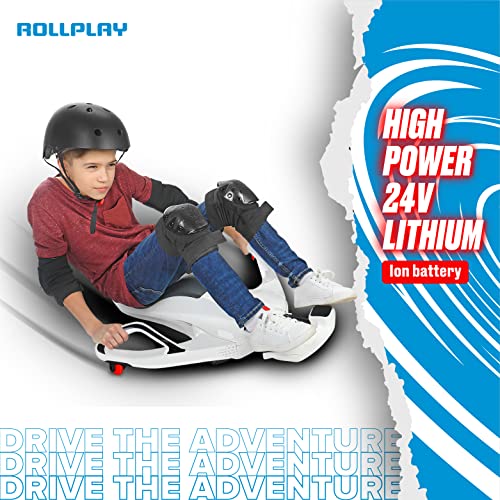 White Electric Ride On Toy with 12V 7AH Rechargeable Battery W417