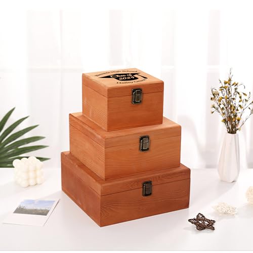 Custom Graduation Wooden Box with Name & Grad Year M31743