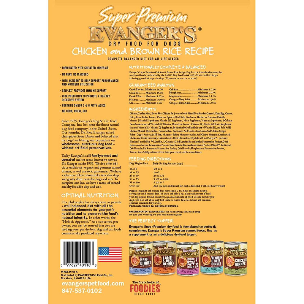 Chicken with Brown Rice Dry Dog Food J10224