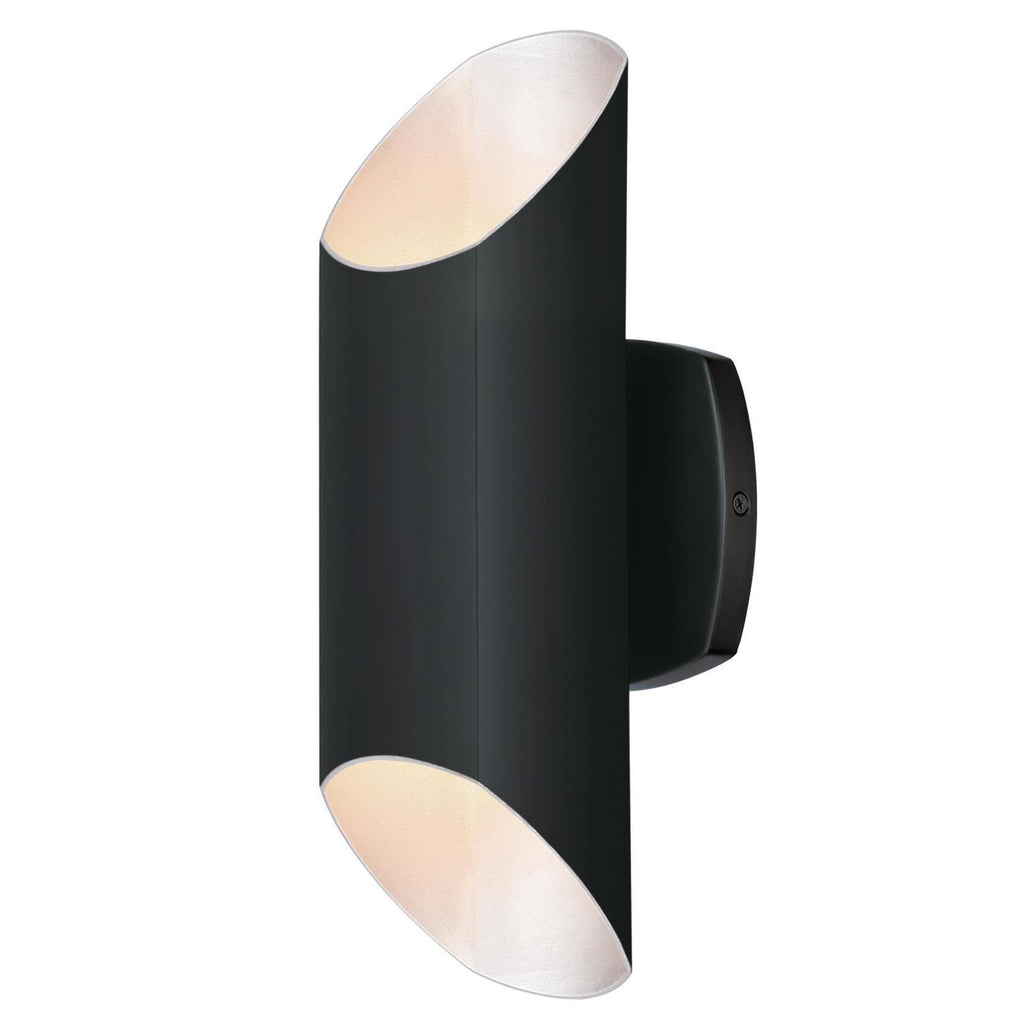 14 inch 2 LED Outdoor Wall Mount Matte Black K8331