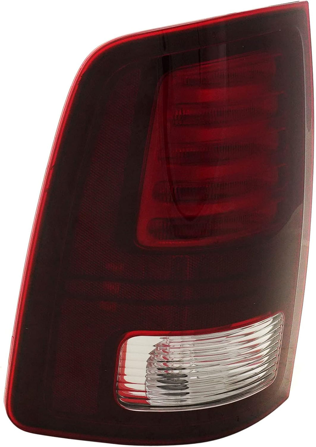 Tail Light Compatible with 2013-2018 Ram 1500 and 2017-2018 Ram 2500 Clear & Red Lens Black Interior LED With bulbs Driver Side H200659