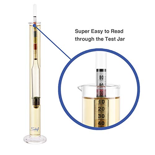Triple Scale Hydrometer and Glass Test Jar U2570
