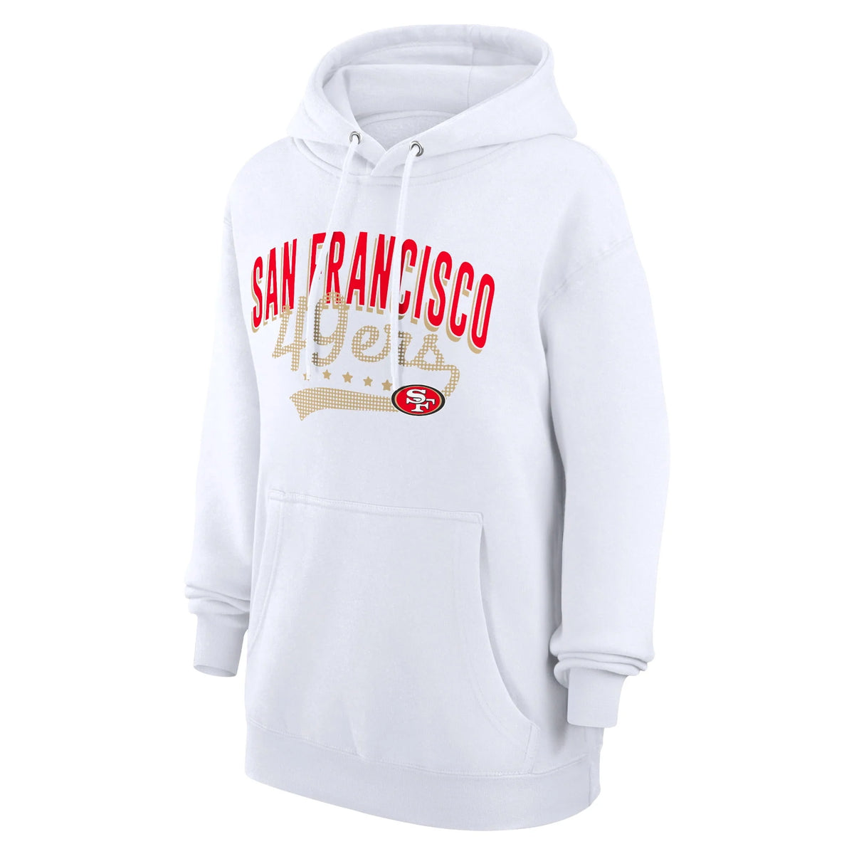 White San Francisco 49ers Pullover Hoodie K2364