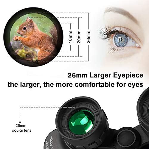 Waterproof 20x50 HD Binoculars with Carrying Case & Strap B29991
