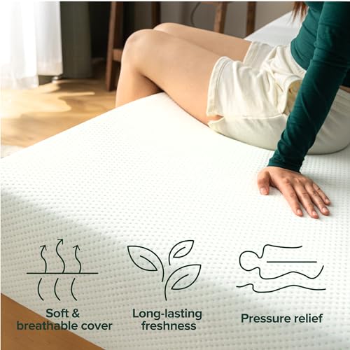 5 Inch Green Tea Memory Foam Mattress Twin Medium Firm R92474