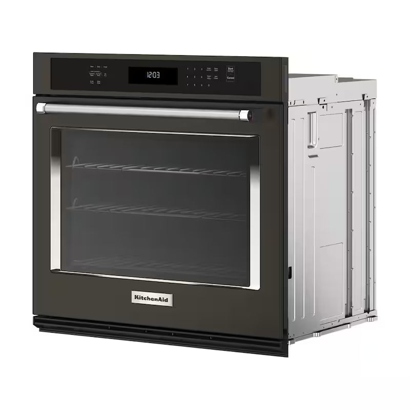30 in. Single Electric Wall Oven with Convection Self-Cleaning in Black Stainless Steel O94095