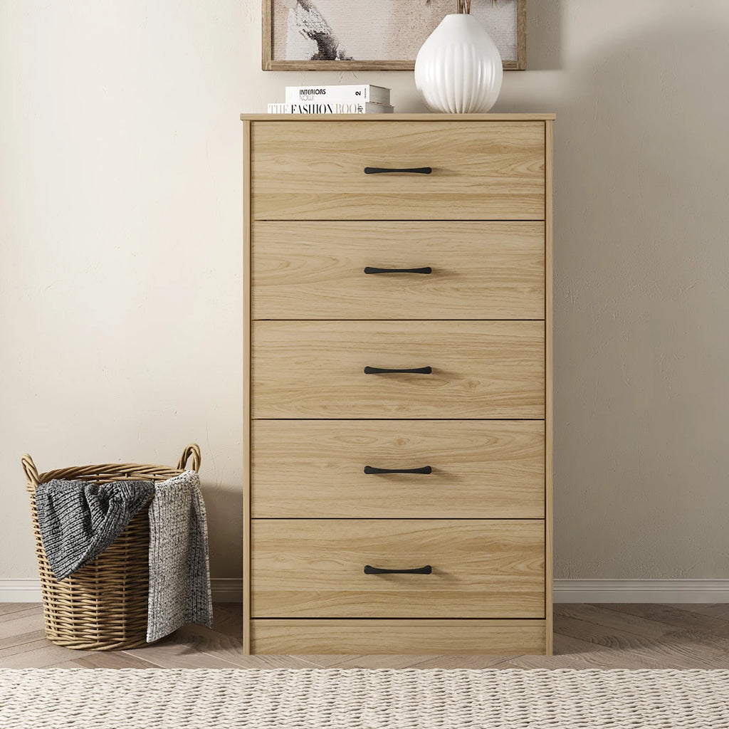 White 5 Drawer Dresser H2943