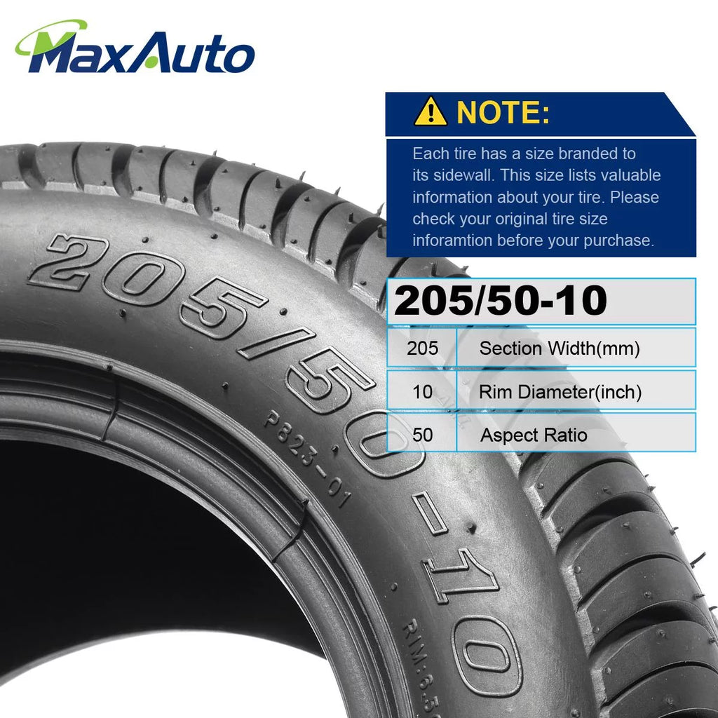 Golf Cart Tires 205/50-10 4Pcs F959