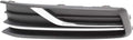Fog Light Cover Grille Bezel Textured Black A895