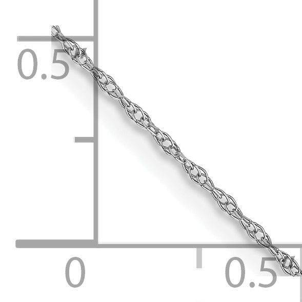 14K White Gold Cable Chain Necklace 24 Inches O92536