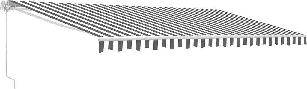 Motorized Retractable Patio Awning with Polyester Canopy O2670