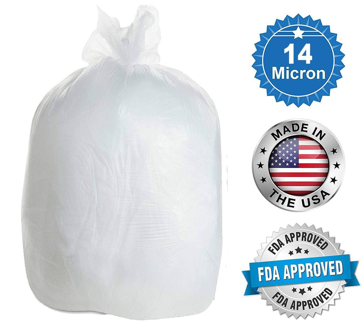 200 Pack Heavy Duty Can Liners 60 Gal U763