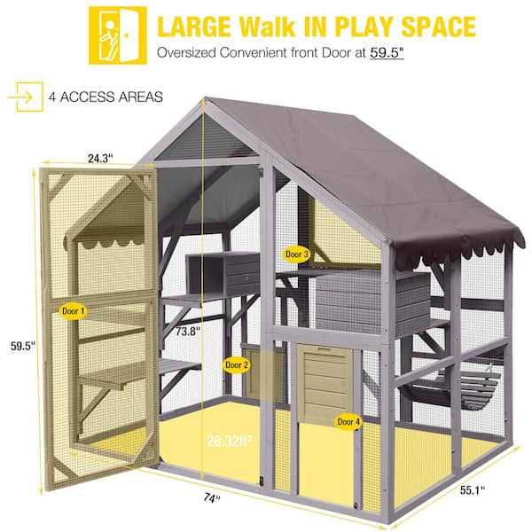 Outdoor Cat Run I4829