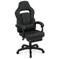 Black Ergonomic Gaming Chair with Detachable Pillow and Lumbar Support W407236