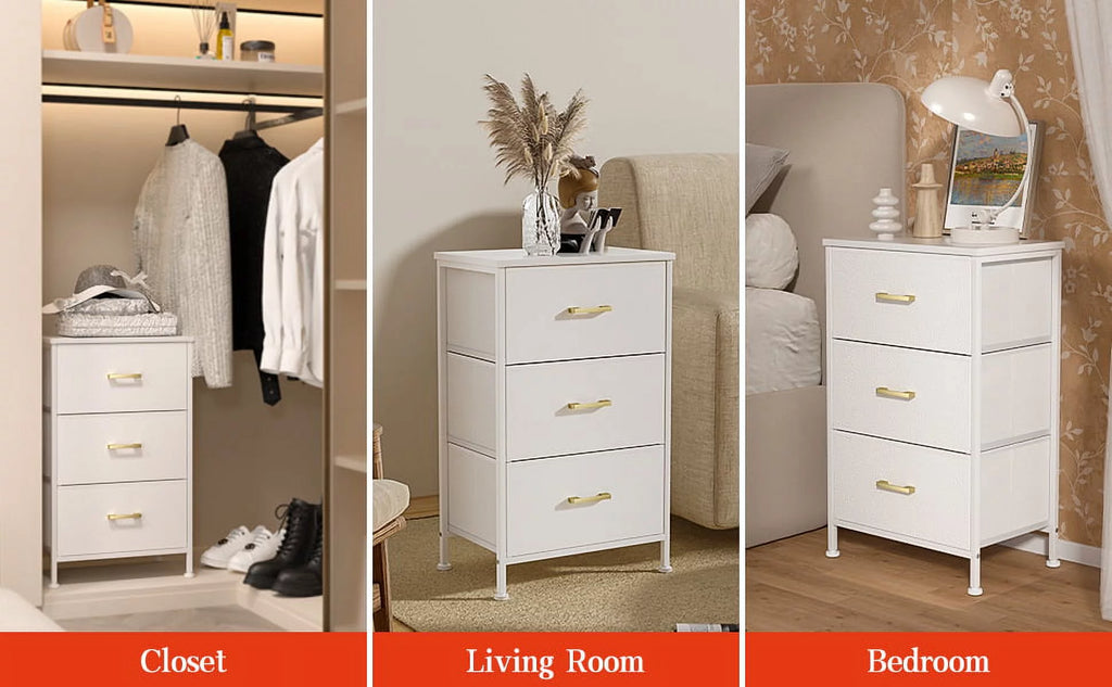 3 Drawer Nightstand V491723