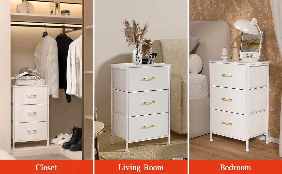 3 Drawer Nightstand V491723
