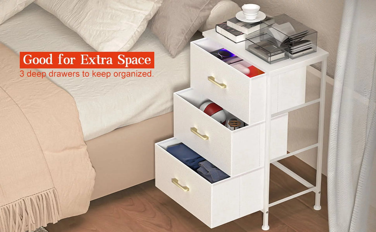 3 Drawer Nightstand V491723