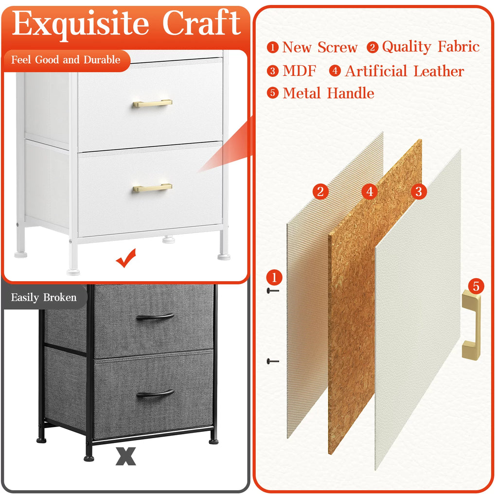 3 Drawer Nightstand V491723