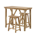 Three Piece Tavern Set in Natural Brown E817666