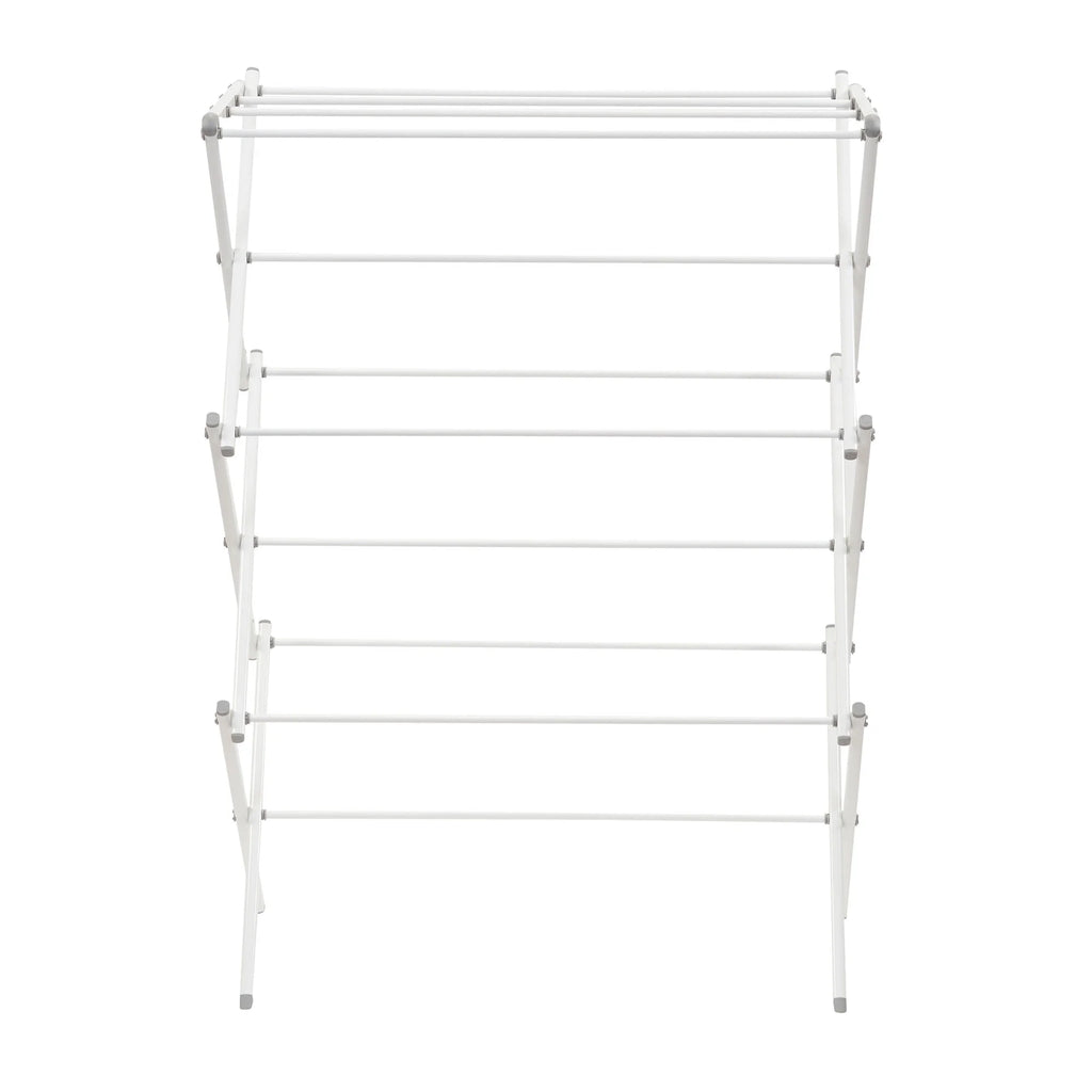 White Collapsible Metal Clothes Drying Rack E1384