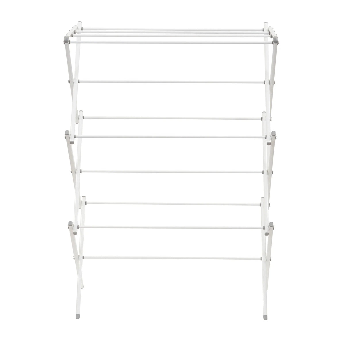 White Collapsible Metal Clothes Drying Rack E1384