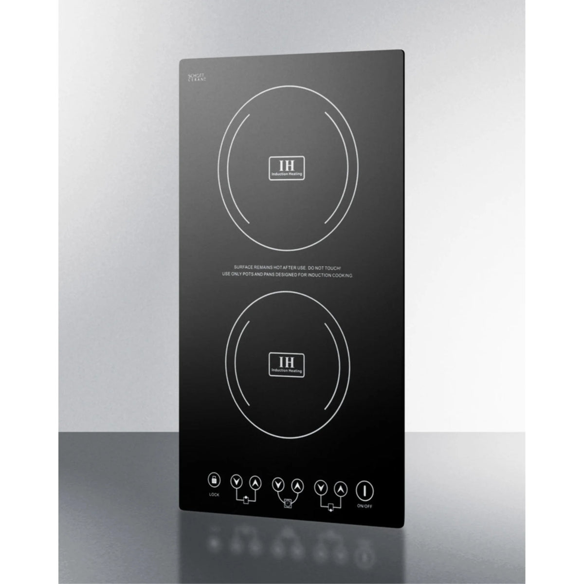 12" Wide 230V 2-Burner Induction Cooktop W2280