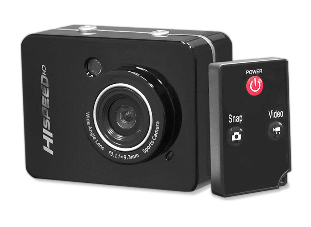12.0 Megapixel 1080p Action Camera with 2.4 Touchscreen (Black) S595