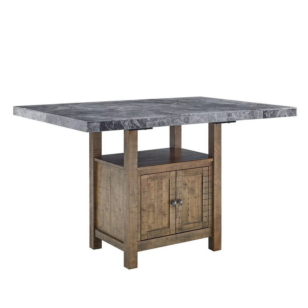 Gray Marble Counter 8-Piece Dining Set D393