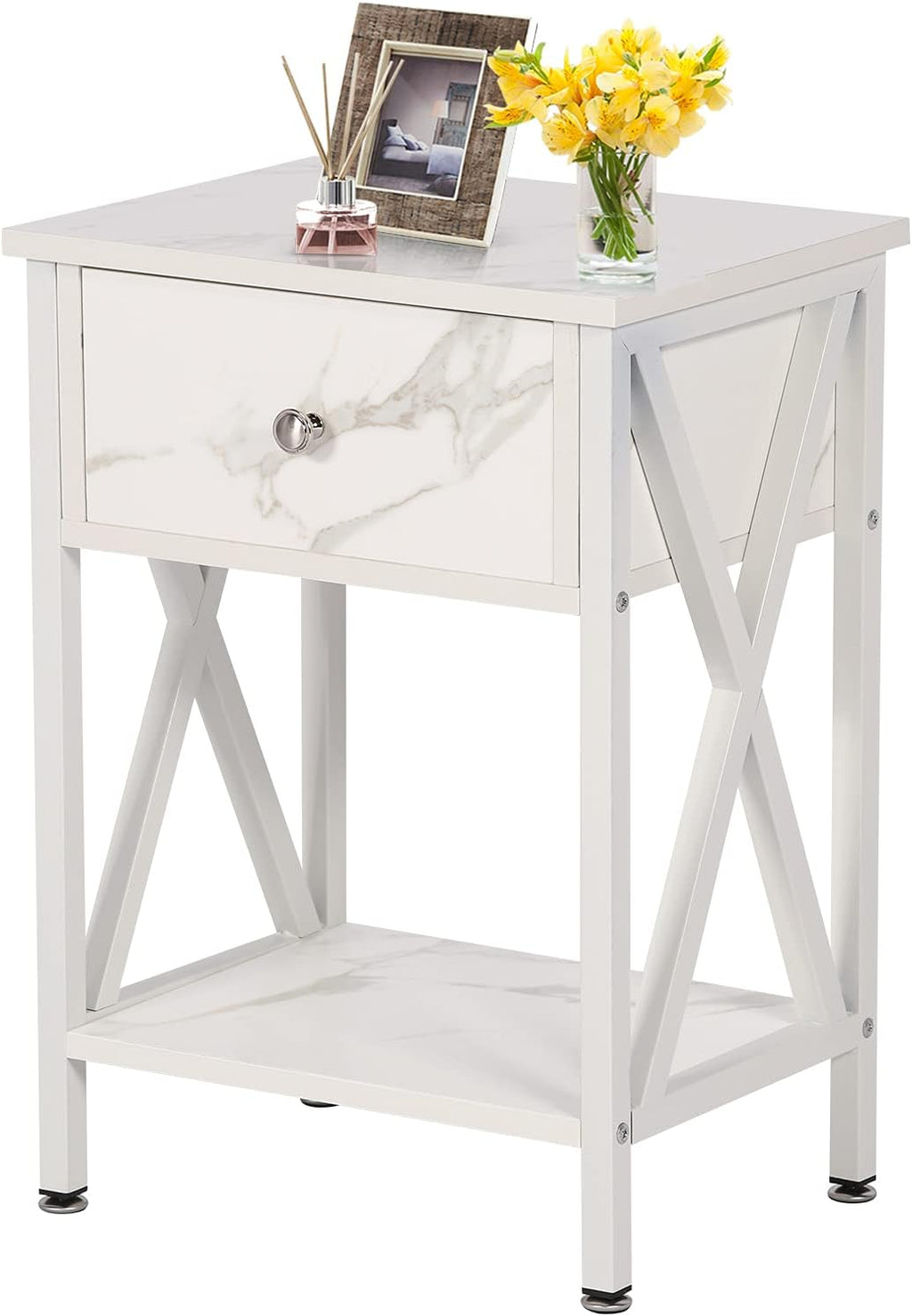 Rustic Brown Storage Cabinet and Drawer Nightstand G590193