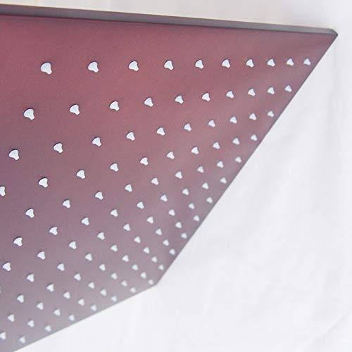 Oil Rubbed Bronze Ceiling Mount Rainfall LED Shower Head with Shower Arm F54249