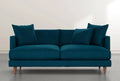 Teal Blue Velvet Sofa J15179
