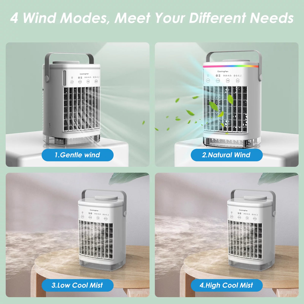 Portable 3-IN-1 Evaporative Air Cooler 700ML E654