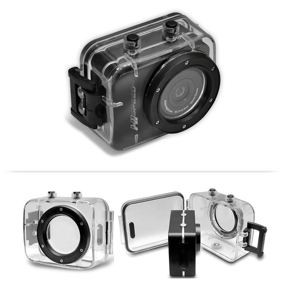 12.0 Megapixel 1080p Action Camera with 2.4 Touchscreen (Black) S595