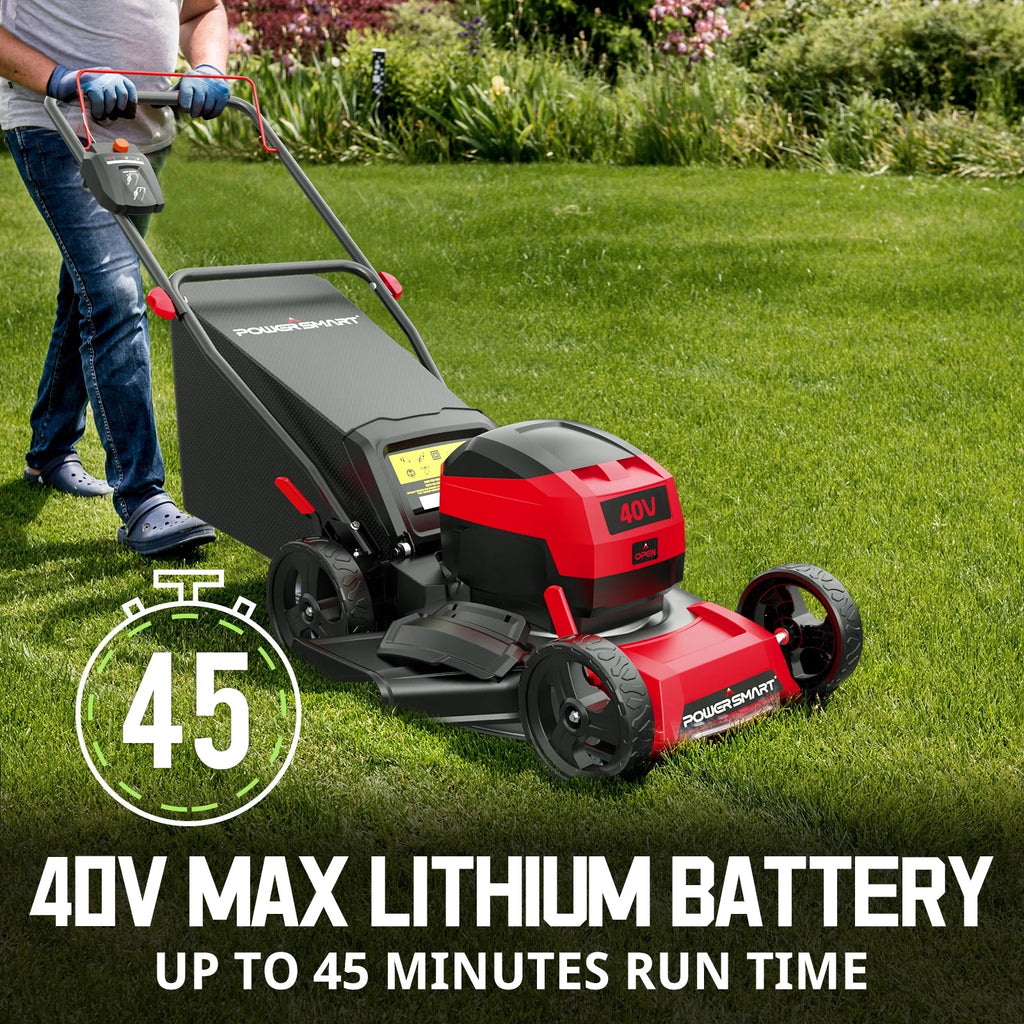 40V 17-inch Cordless Brushless Electric Push Lawn Mower H693698