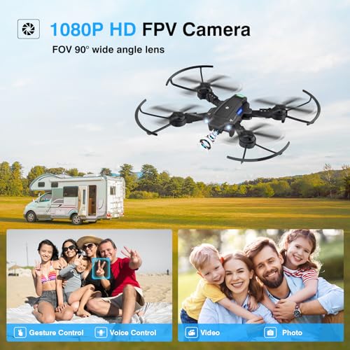1080P Camera FPV Foldable Drone with 2 Batteries V279