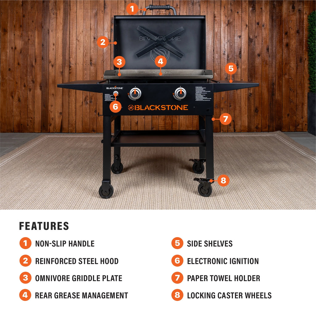 28" Propane Griddle with Hood W7177