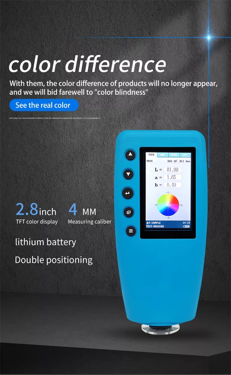 Portable Colorimeter Color Analyzer Digital LAB Color Meter Tester Color Difference Meter with 4mm Caliber Z10462