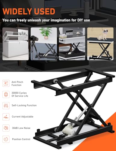 Electric Scissor Lift Table 350Lbs Height Adjustable Electric Lifting Platform V208