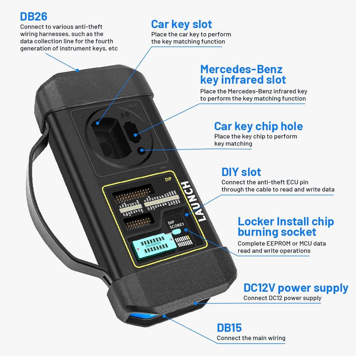 Car Key Programming Scan Tool with EEPROM Adapter C611188
