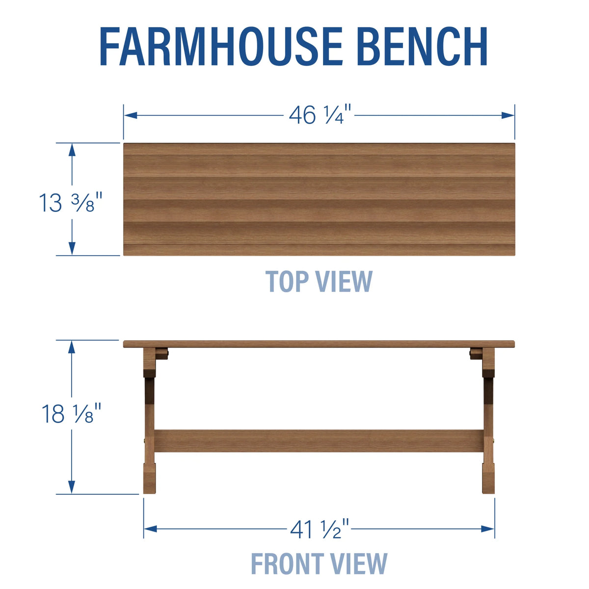 Farmhouse Bench I2411