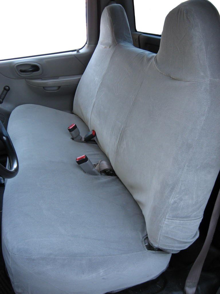 Gray Automotive Velor Bench Seat Covers D212